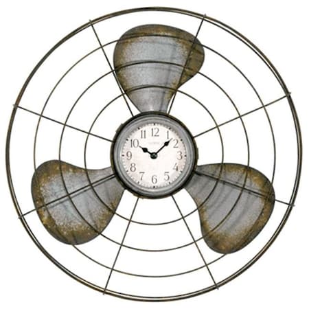 La Crosse Technology LA Crosse Technology 244293 16.5 in. Rustic Metal Decorative Quartz Analog Wall Clock 244293